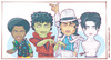 Cartoon: Michaels Jacksons (small) by Freelah tagged jackson thriller moonwalker