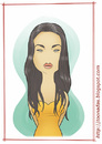 Cartoon: Monica Bellucci (small) by Freelah tagged monica,bellucci