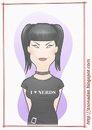 Cartoon: Pauley Perrette as Abby (small) by Freelah tagged pauley,perrette,abby,ncis