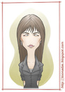 Cartoon: Sophie Marceau (small) by Freelah tagged sophie,marceau