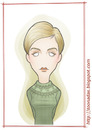 Cartoon: Twiggy (small) by Freelah tagged twiggy