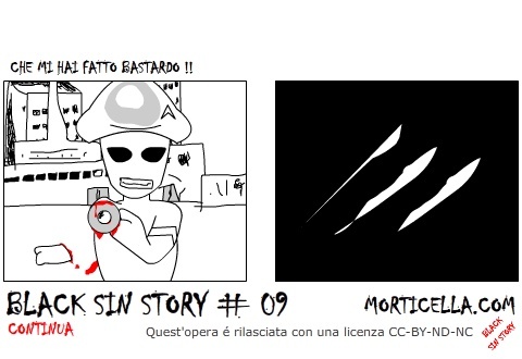Cartoon: Black Sin Stroy 9 (medium) by morticella tagged bss,morticella,vignette