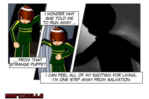 Cartoon: H Hero or Imbecile? strip 11 (medium) by morticella tagged cartoon,strips,comics,web,manga,morticella,hero0,technique