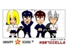 Cartoon: US lesson 0 Strip 14 (small) by morticella tagged uslesson0,unhappy,school,morticella,manga