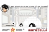 Cartoon: US lesson 0 Strip 43 (small) by morticella tagged uslesson0,unhappy,school,morticella,manga