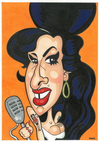 Cartoon: Amy Winehouse (medium) by Ca11an tagged amy,winehouse,caricature