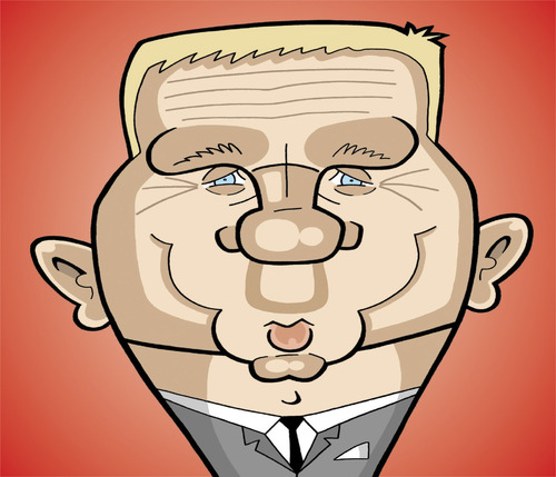 Cartoon: James Bond 007 (medium) by Ca11an tagged daniel,craig,caricature,james,bond,007