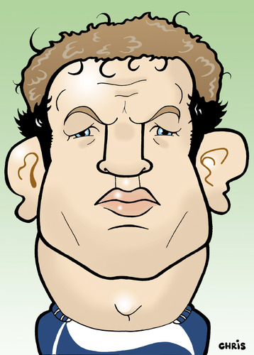 Cartoon: Jason White (medium) by Ca11an tagged jason,white,scotland,rugby,nations