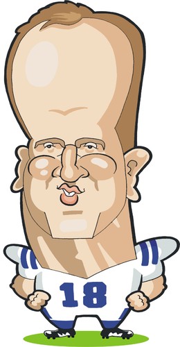 Cartoon: Peyton Manning (medium) by Ca11an tagged peyton,manning,caricature,the,colts,nfl,superbowl,american,football,players,caricatures