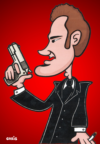 Cartoon: Quentin Tarantino (medium) by Ca11an tagged pulp,fiction,killing,zoe,dusk,till,dawn