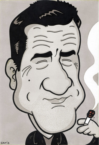 Cartoon: Robert DeNiro (medium) by Ca11an tagged robert,deniro,caricature,movie,star,midnight,run,godfather,goodfellas