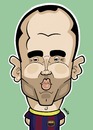 Cartoon: Andres Iniesta FC Barcalona (small) by Ca11an tagged andres iniesta caricature fc barcalona cartoons world cup legends book football soccer spain spanish