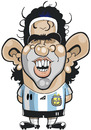 Cartoon: Tevez (small) by Ca11an tagged tevez caricatures argentina world cup south africa 2010 manchester city man utd west ham