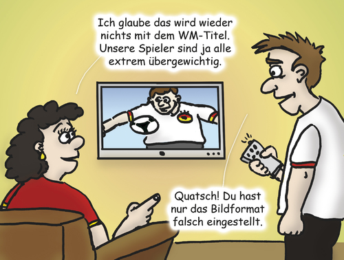 Cartoon: Schwere Spieler bei Fußball WM (medium) by tobistoons tagged einstellungen,format,übergewicht,fernseher,tv,fans,soccer,fußball,brasilien,weltmeisterschaft,worldcup,wm2014,2014,wm