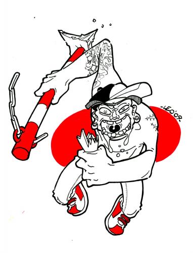 Cartoon: ATTACCO - Leonardo Pandolfi (medium) by Leonardo Pandolfi tagged illustration,street,comics