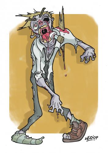 Cartoon: Zombie (medium) by Leonardo Pandolfi tagged illustration,comics