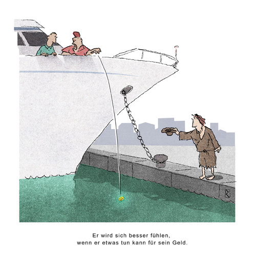Bettler und Yacht Bettler und Yacht