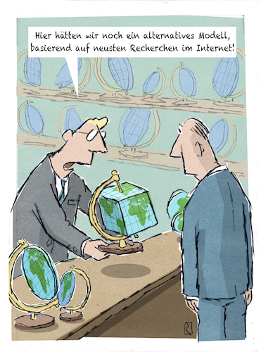 Cartoon: Globus (medium) by Jan Rieckhoff tagged globus,welt,weltkugel,scheibe,würfel,glaube,leugnung,verschwörung,verschwörungstheorie,anhänger,alternativ,fakten,fake,desinformation,falschmeldung,web,internet,cartoon,witz,comic,karikatur,jan,rieckhoff,globus,welt,weltkugel,scheibe,würfel,glaube,leugnung,verschwörung,verschwörungstheorie,anhänger,alternativ,fakten,fake,desinformation,falschmeldung,web,internet,cartoon,witz,comic,karikatur,jan,rieckhoff