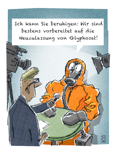 Cartoon: Glyphosat (medium) by Jan Rieckhoff tagged glyphosat,neuzulassung,zulassung,verlaengerung,landwirtschaftsminister,schmidt,artenvielfalt,umwelt,agrar,schutz,gift,giftig,vertilgungsmittel,chemie,verbot,schaedlich,biodiversitaet,krebserregend,cartoon,comic,witz,karikatur,jan,rieckhoff,glyphosat,neuzulassung,zulassung,verlaengerung,landwirtschaftsminister,schmidt,artenvielfalt,umwelt,agrar,schutz,gift,giftig,vertilgungsmittel,chemie,verbot,schaedlich,biodiversitaet,krebserregend,cartoon,comic,witz,karikatur,jan,rieckhoff