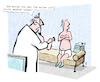 Cartoon: Abhören (small) by Jan Rieckhoff tagged abhören,überwachen,aushorchen,ausspionieren,daten,sicherheit,privatsphäre,wanze,arzt,patient,untersuchung,praxis,cartoon,karikatur,witz,jan,rieckhoff