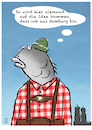 Cartoon: Fischkopp (small) by Jan Rieckhoff tagged fremder,heimat,herkunft,verstaendigung,voelkerverstaendigung,kultur,auslaender,auswärtig,andersartig,bayern,norddeutschland,tracht,tradition,fischkopf,cartoon,witz,comic,karikatur,jan,rieckhoff