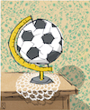 Cartoon: Fußballwelt (small) by Jan Rieckhoff tagged fußball,welt,globus,weltkugel,erdkugel,ball,verehrung,einseitigkeit,fan,sport,nationalsport,symbol,mannschaft,spiel,populär,verbreitet,beliebt,klub,devotionalien,cartoon,comic,witz,karikatur,jan,rieckhoff