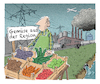 Cartoon: Gemüse (small) by Jan Rieckhoff tagged bauer,landwirt,landwirtschaft,land,agrar,markt,marktstand,gemuese,gruenzeug,pflanzlich,vegetarisch,vegetarier,veganer,verkauf,angebot,bio,oekologisch,fussabdruck,oekobilanz,region,regional,heimat,deutschland,umwelt,industrie,ausstoss,abgase,belastet,atmosphaere,luft,schadstoff,boden,verunreinigt,verunreinigung,kontaminiert,kontamination,gift,vergiftet,verpestet,unrein,cartoon,karikatur,witz,comic,jan,rieckhoff