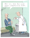 Cartoon: Impfung (small) by Jan Rieckhoff tagged impfen,impfung,impfschutz,corona,covid,19,virus,pandemie,infektion,ansteckung,schutz,spritze,vakzin,impfstoff,arzt,patient,computer,angst,cartoon,witz,comic,karikatur,jan,rieckhoff