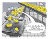 Cartoon: Küken (small) by Jan Rieckhoff tagged küken,männlich,hühner,zucht,mast,massentierhaltung,hühnerfarm,fleisch,geflügel,tötung,schreddern,aussortieren,schlachten,tierquälerei,nahrung,nahrungsmittel,cartoon,witz,karikatur,comic,jan,rieckhoff