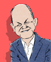 Olaf Scholz Karikatur