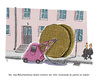 Cartoon: Reichweite (small) by Jan Rieckhoff tagged kabel,kabeltrommel,auto,elektroauto,emobil,strom,co2,elektroantrieb,fossile,brennstoffe,umweltfreundlich,umwelt,sparsam,antrieb,elektrisch,batterie,reichweite,elektromotor,stromkosten,laden,aufladestation,cartoon,jan,rieckhoff