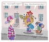 Cartoon: Scheidungskind (small) by Jan Rieckhoff tagged scheidung,wechselmodell,ehe,heirat,trennung,partner,kind,junge,mädchen,umzug,auszug,wohnung,getrennt,leiden,trauma,entwurzelt,eltern,sohn,tochter,recht,gesetz,cartoon,karikatur,witz,comic,jan,rieckhoff