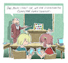 Cartoon: Schulcomputer (small) by Jan Rieckhoff tagged schule,schüler,kinder,jugend,bildung,lehrer,lehrplan,computer,rechner,handy,tablet,laptop,medien,digital,lernen,progressiv,altmodisch,veraltet,internet,web,netz,cartoon,karikatur,jan,rieckhoffzeitgemäß