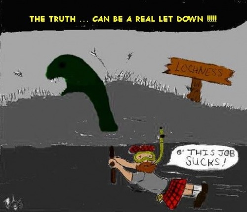 Cartoon: LOCHNESS (medium) by Mewanta tagged lochness,myths