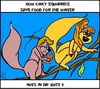 Cartoon: kinky squirrels (small) by Mewanta tagged squirrels,humor