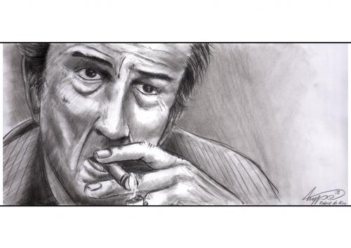 Cartoon: robert de niro (medium) by hype tagged robert,de,niro,pencil,bleistift