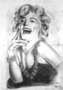 Cartoon: marilyn monroe (small) by hype tagged merilyn,monroe,bleistift,pencil,drawing