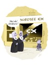 Cartoon: Nordsee ist Mordsee (small) by Weyershausen tagged nonnen,christen,nordsee,fast,food