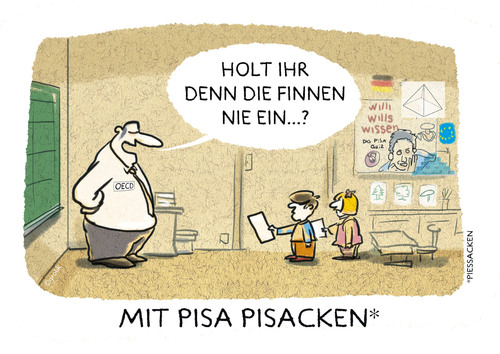 Cartoon: ... (medium) by markus-grolik tagged wettbewerb,oecd,pisa,kindder,schule,schulsystem,marode,lehrer,lehrkräfte,internationaler,vergleich,lernen,bildung,leistung,stress,erhebung,fragwürdige,test,testung,grolik,cartoon