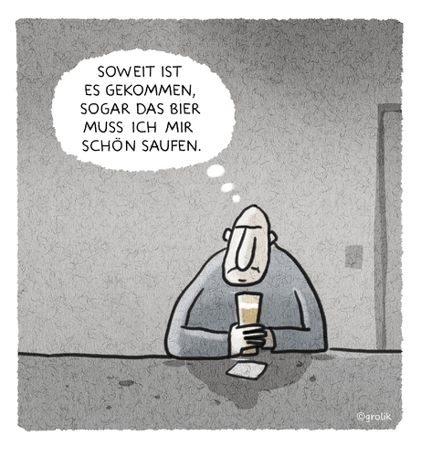 Cartoon: ... (medium) by markus-grolik tagged bier,alkohol,saufen,bar,biergarten,indoor,pils,grolik,cartoon,bier,alkohol,saufen,bar,biergarten,indoor,pils,grolik,cartoon