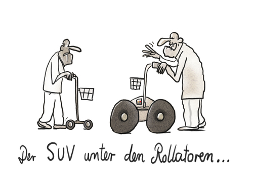 Cartoon: Silver Aging.. (medium) by markus-grolik tagged grolik,entwicklung,demografische,demografie,finanzen,riesterrente,senioren,senior,rollator,alteraltersarmut,alteraltersarmut,rollator,senior,senioren,riesterrente,finanzen,demografie,demografische,entwicklung,grolik