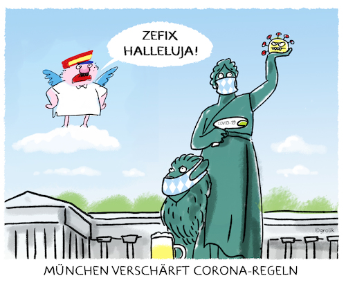 Cartoon: ... (medium) by markus-grolik tagged münchen,corona,covid,pandemie,maskenpflicht,abstand,bayern,münchen,corona,covid,pandemie,maskenpflicht,abstand,bayern