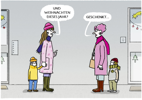 Cartoon: .... (medium) by markus-grolik tagged schenken,geschenkt,plan,pläne,lockdown,heilig,abend,kita,mutter,mütter,eltern,kind,planen,plant,corona,harter,weihnachten,geschenke,tradition,pandemie,familie,schenken,geschenkt,plan,pläne,lockdown,heilig,abend,kita,mutter,mütter,eltern,kind,planen,plant,corona,harter,weihnachten,geschenke,tradition,pandemie,familie