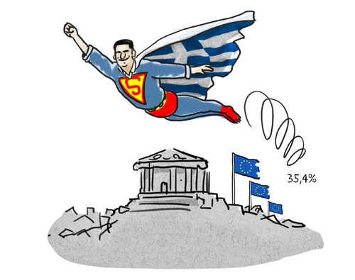Cartoon: Air Tsipras (medium) by markus-grolik tagged tsipras,syriza,greichenland,wahl,wahlsieger,eu,spar,sparauflagen,europa,cartoon,grolik,höhenflug,athen,tsipras,syriza,greichenland,wahl,wahlsieger,eu,spar,sparauflagen,europa,cartoon,grolik,höhenflug,athen
