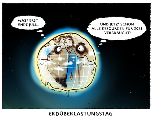 Cartoon: Verknappung... (medium) by markus-grolik tagged erdueberlastungstag,ressourcen,klima,erde,klimawandel,mensch,industrie,erdueberlastungstag,ressourcen,klima,erde,klimawandel,mensch,industrie