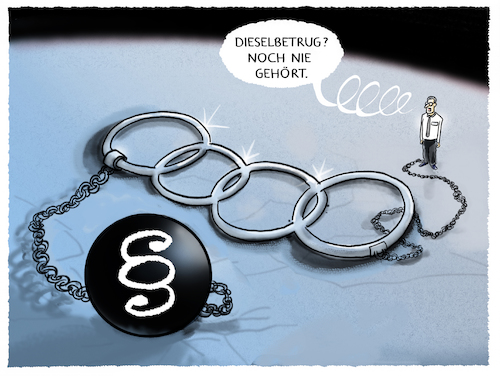 Cartoon: ...Anklage gegen Ex-Audi-Boss .. (medium) by markus-grolik tagged diesel,audi,betrug,dieselskandal,manager,anklage,gegen,ex,chef,stadler,dieselgate,diesel,audi,betrug,dieselskandal,manager,anklage,gegen,ex,chef,stadler,dieselgate