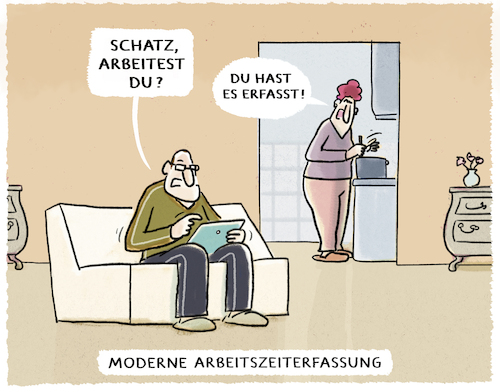 Cartoon: Arbeitszeitbegriff (medium) by markus-grolik tagged erwerbsarbeit,haushalt,pflege,tarife,lohn,mann,frau,freizeit,beruf,definition,genderpaygap,arbeit,arbeitsbegriff,arbeitszeit,erwerbsarbeit,haushalt,pflege,tarife,lohn,mann,frau,freizeit,beruf,definition,genderpaygap,arbeit,arbeitsbegriff,arbeitszeit