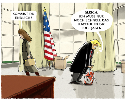 Cartoon: Amtsübergabe (medium) by markus-grolik tagged trump,usa,anhänger,demokratie,kapitol,biden,aufwiegeln,kongress,washington,donald,melania,trump,usa,anhänger,demokratie,kapitol,biden,aufwiegeln,kongress,washington,donald,melania