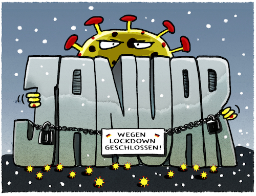 Cartoon: Aussichten (medium) by markus-grolik tagged aussichten,januar,lockdown,deutschland,bund,länder,pandemie,grolik,corona,ketten,angekettet,geschlossen,aussichten,januar,lockdown,deutschland,bund,länder,pandemie,grolik,corona,ketten,angekettet,geschlossen