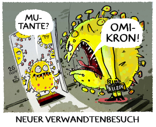 Cartoon: B 1.1.259 (medium) by markus-grolik tagged ansteckungsgefahr,impfdurchbrueche,virus,verbreitung,deutschland,impfpflicht,lockdown,suedafrika,omicron,mutante,variante,corona,omikron,ansteckungsgefahr,impfdurchbrueche,virus,verbreitung,deutschland,impfpflicht,lockdown,suedafrika,omicron,mutante,variante,corona,omikron